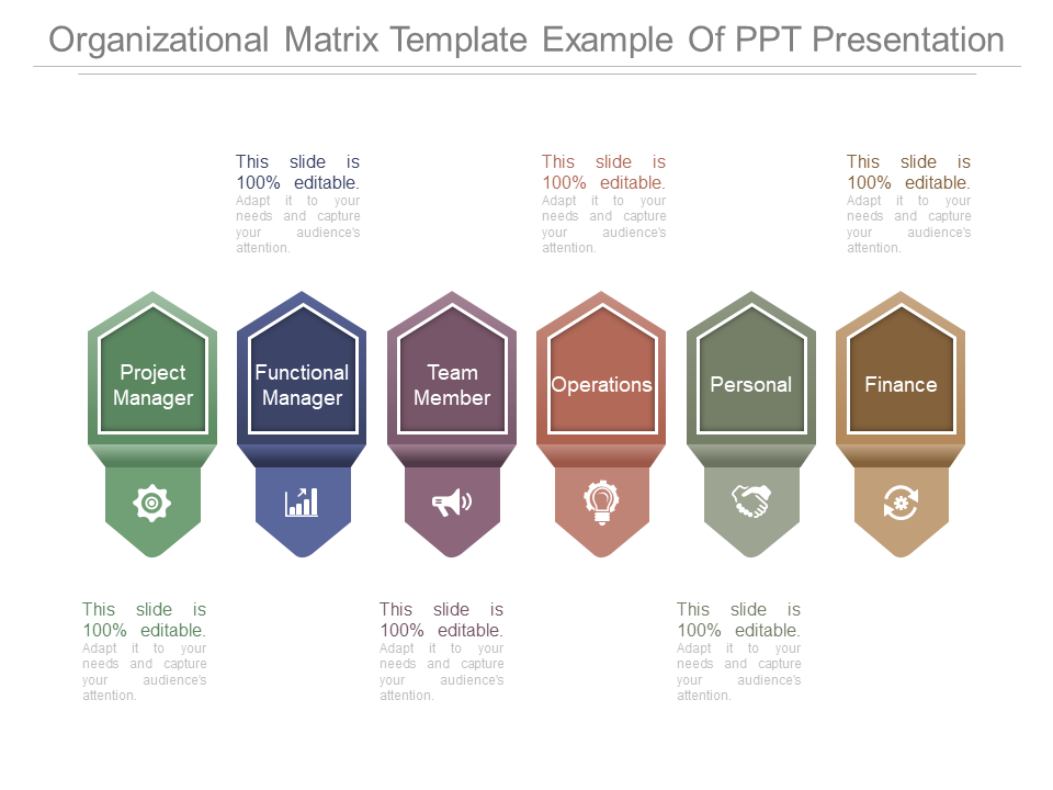 Organizational Matrix Template Example Of Ppt Presentation